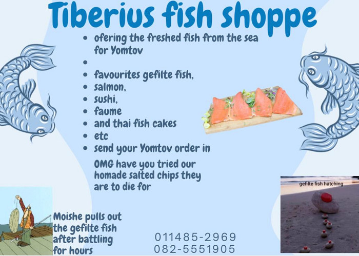 Tiberius -Yomtov bookings close the 8th.September